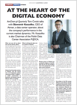 Thumbnail of the first page of the interview with Atman CEO in AmCham.pl Quarterly 1/2025